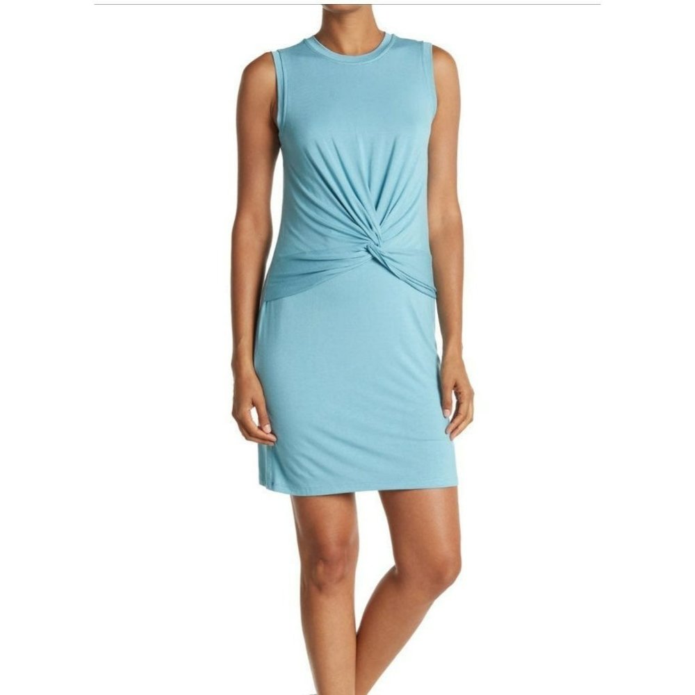 Calvin Klein Knot front sleeveless jersey dress